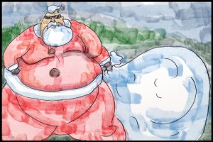 Super Morbidly Obese Santa Still Has the Clout To Bring the XmAs